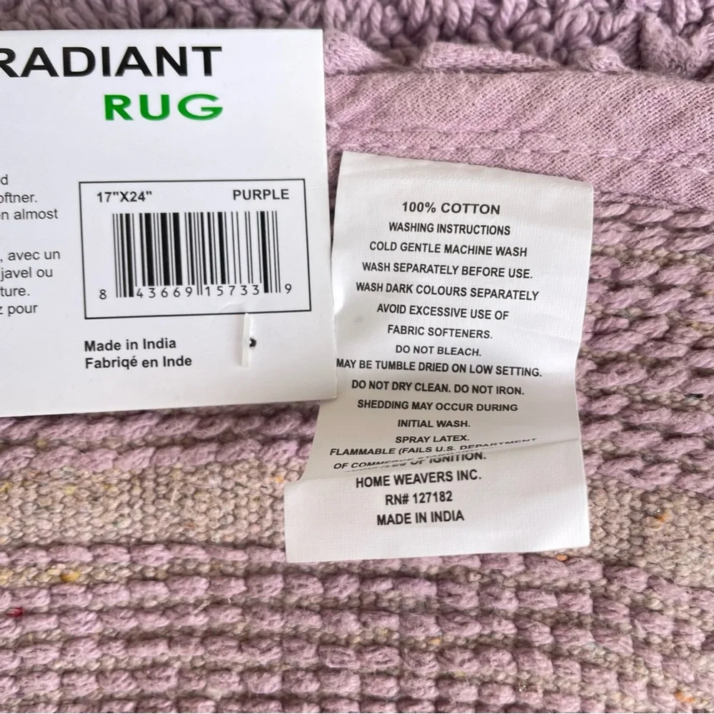 Home Weavers Double Ruffle Bath Rug Mat 17